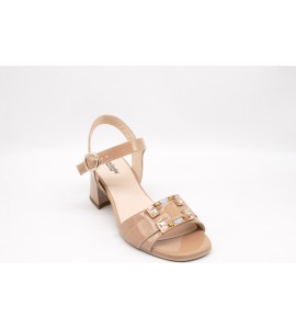 NERO GIARDINI Sandali donna in vernice