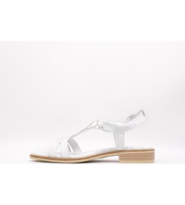 NERO GIARDINI Sandali donna in pelle e materiale tecnico