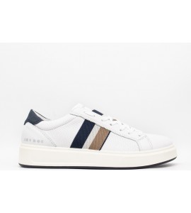 IGI & CO Sneakers in pelle da uomo bianco-blu