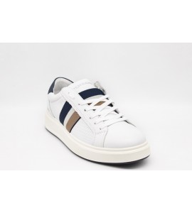 IGI & CO Sneakers in pelle da uomo bianco-blu