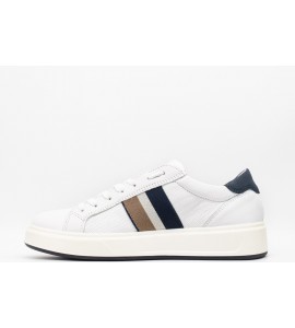 IGI & CO Sneakers in pelle da uomo bianco-blu