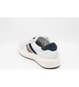 IGI & CO Sneakers in pelle da uomo bianco-blu