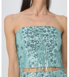 HANITA top con paillettes