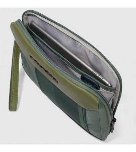 PIQUADRO Pochette porta ipad®mini in tessuto riciclato