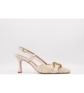 FRAU SLINGBACK GIOIELLO BOUCLÈ TACCO ALTO