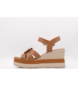 NERO GIARDINI Zeppa in pelle