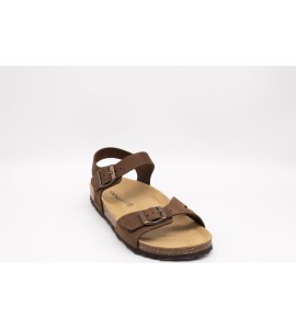GRUNLAND Sandalo basic in pelle | SARA