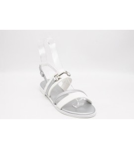 PATRIZIA PEPE Sandalo econappa bianco-silver