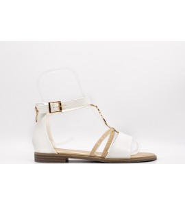PATRIZIA PEPE Sandalo econappa bianco