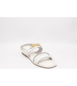 PATRIZIA PEPE Sandalo in pelle bianco