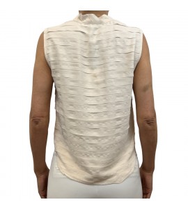 GRIFONI camicia Smanicata Balzine Ricamate