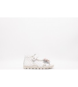 FALCOTTO Sandaletto bimba Mirard white-cipria