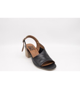 BUENO Sandalo donna con tacco effetto legno