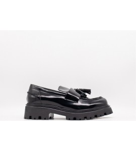 VSL Mocassino donna in pelle con nappine