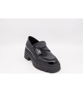 VSL Mocassino donna in pelle nero