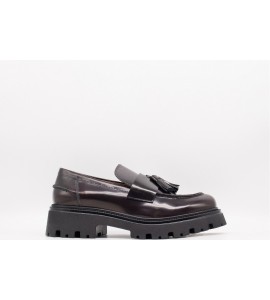 VSL Mocassino donna in pelle con nappine