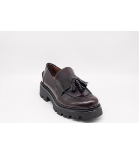 VSL Mocassino donna in pelle con nappine