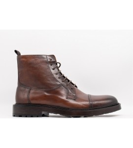 EXTON Stivaletto Uomo Vitello Toscano Legno