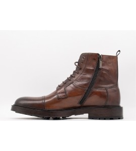 EXTON Stivaletto Uomo Vitello Toscano Legno