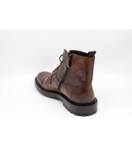 EXTON Stivaletto Uomo Vitello Toscano Legno