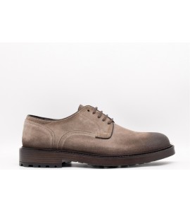 EXTON Derby Uomo Camoscio Anticato Taupe