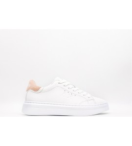 SUN68 GRACE LEATHER BIANCO/ROSA