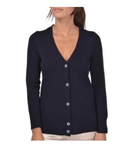 GRAN SASSO CARDIGAN 3 FILI IN MISTO CASHMERE