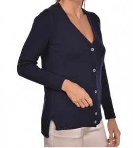 GRAN SASSO CARDIGAN 3 FILI IN MISTO CASHMERE