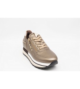 NERO GIARDINI Sneakers donna in pelle e materiale tecnico