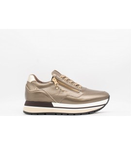 NERO GIARDINI Sneakers donna in pelle e materiale tecnico
