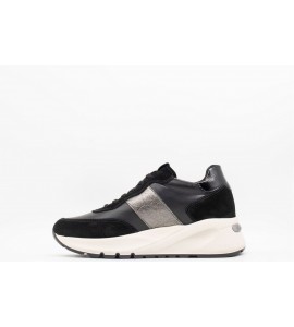 NERO GIARDINI Sneakers donna in camoscio, pelle e materiale tecnico
