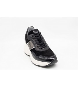 NERO GIARDINI Sneakers donna in vernice, camoscio e materiale tecnico