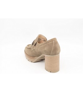 NERO GIARDINI Mocassini donna in camoscio