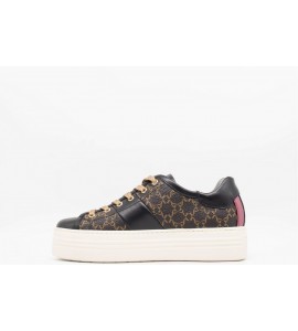 NERO GIARDINI Sneakers donna in pelle e materiale tecnico