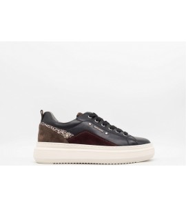 NERO GIARDINI Sneakers donna in pelle, camoscio e materiale tecnico