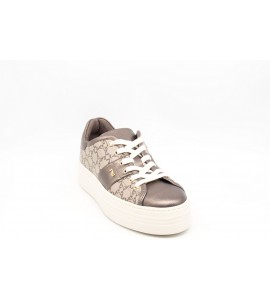 NERO GIARDINI Sneakers donna in pelle e materiale tecnico