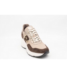 NERO GIARDINI Sneakers donna in camoscio, pelle e materiale tecnico