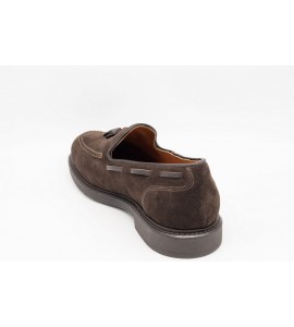 NERO GIARDINI Mocassini uomo in camoscio