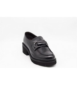 MELLUSO Mocassino donna in pelle nero