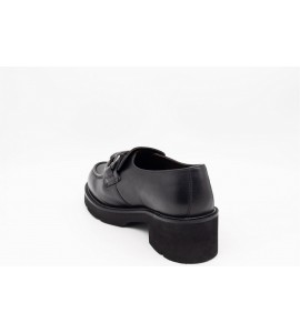 MELLUSO Mocassino donna in pelle nero