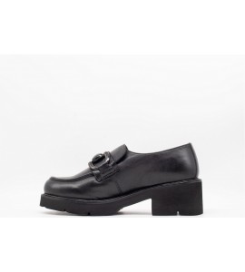MELLUSO Mocassino donna in pelle nero