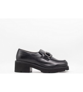 MELLUSO Mocassino donna in pelle nero