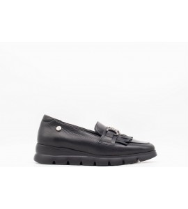 MELLUSO Mocassino donna in pelle nero