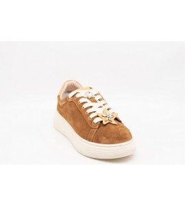 MELLUSO Sneakers donna in camoscio sigaro