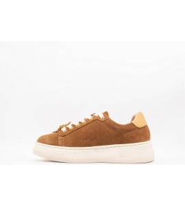 MELLUSO Sneakers donna in camoscio sigaro