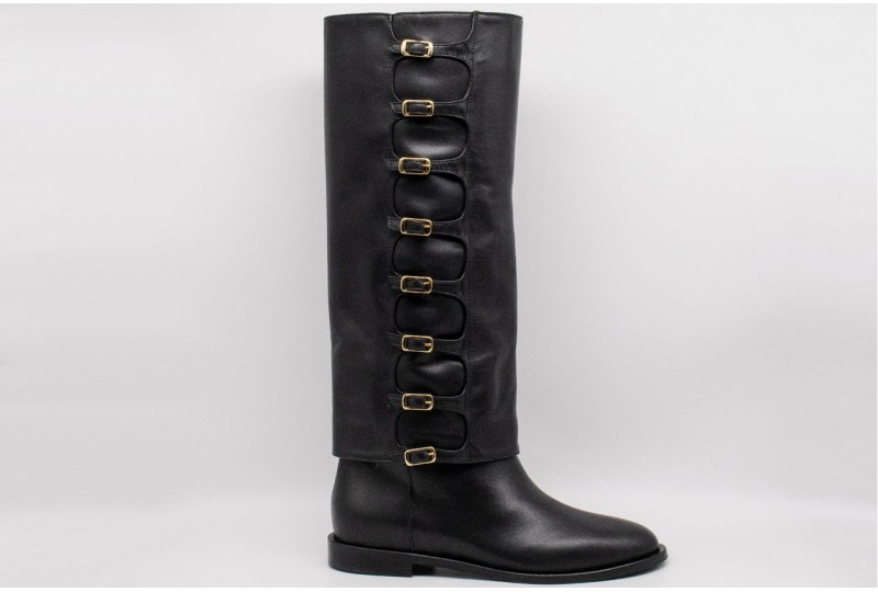 WO MILANO Stivale vitello nero