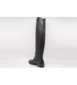 THE ICONA Stivali neri in pelle con elastico
