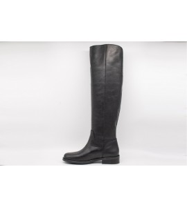 THE ICONA Stivali neri in pelle con elastico
