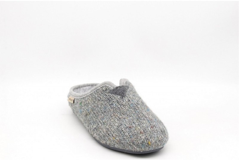 GRUNLAND Adri Ciabatte Donna Grigio Intreccio - Comode, Piatto, Taglia 39