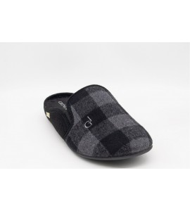 GRUNLAND Ciabatta uomo tartan | LECY